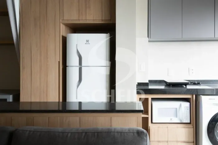 Apartamento mobiliado para locação em Pinheiros - Rua dos Pinheiros, 30 m², 1 vaga.