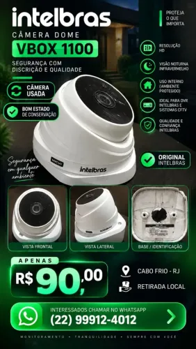 Câmera Intelbras VHC 1100 B