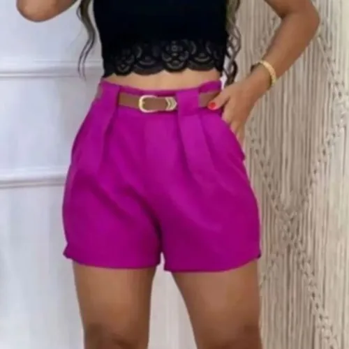 Short Alfaiataria com cinto