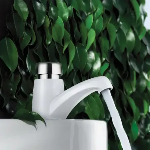 Torneira Fechamento Automático Pressmatic Lorenzetti Branco Cromado