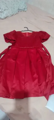 Vestido vermelho infantil 