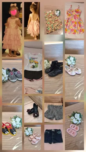 LOTE de roupas 3 a 5 anos menina