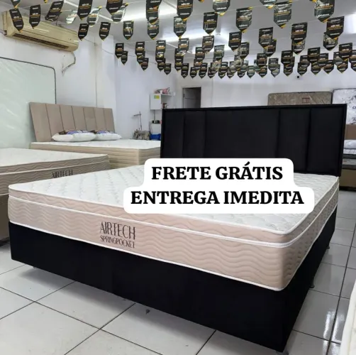 Cama super king ortobom 2 travesseiros de brinde