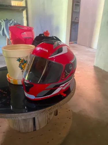 Capacete Hfs 2025 Honda Original Vermelho (Novo)