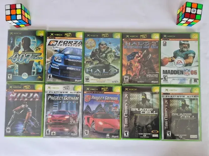Lote 10 Jogos Originais De Xbox Classico Midia Fisica