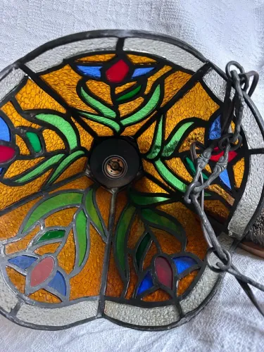 Cúpula de luminária vitreaux