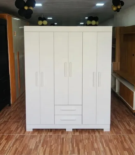 Guarda roupa 6 portas branco