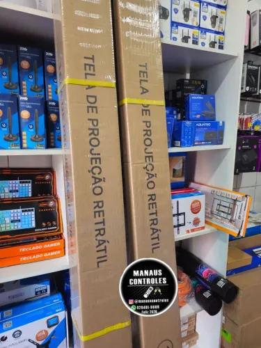 Tela de projeção retrátil promoção