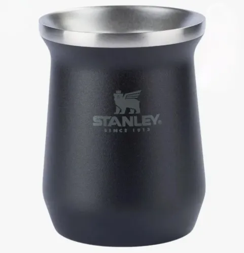Cuia Térmica Stanley 236 ml + bomb (não Stanley) + limpador, para tereré