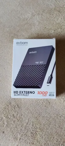 HD EXTERNO SLIMVAULT EXBOM 1TB NA CAIXA