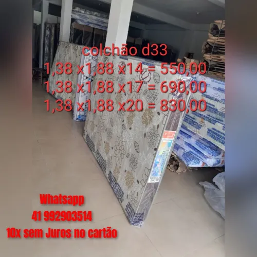 Colchão Casal espuma D33 novo # 10x sem juros no cartão