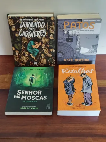 Pacote Graphic Novela (Patos/ Retalhos/ Senhor das Moscas/ Dormindo entre Cadáveres)