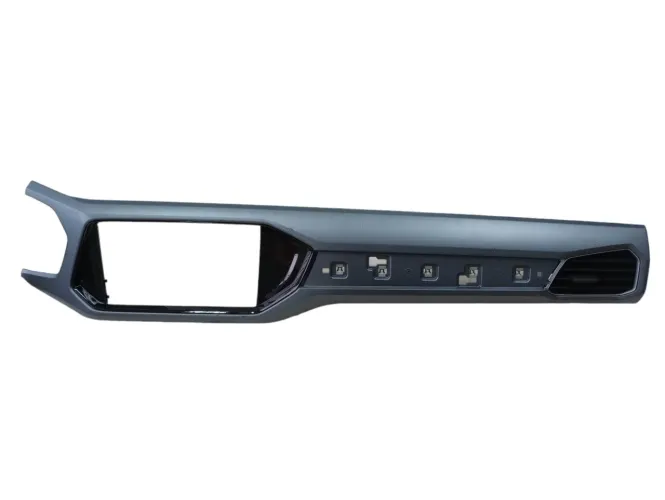 Moldura Painel Central Vw Tcross 2023 Com Detalhes Preto