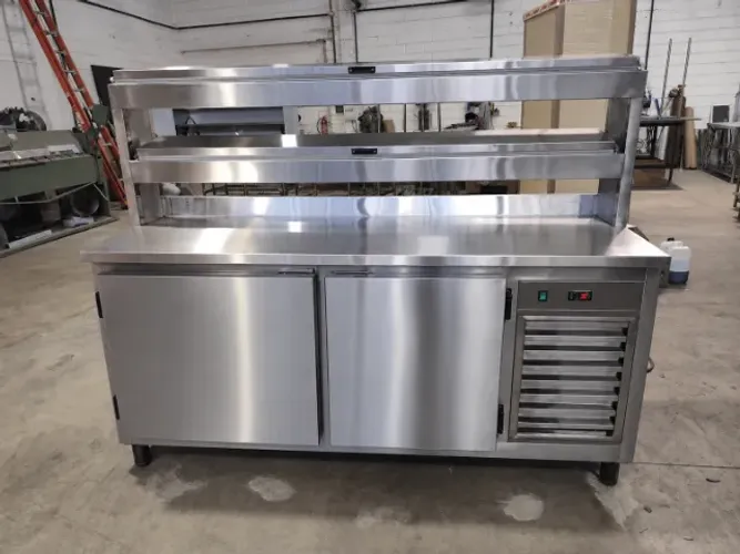 Balcão Refrigerado com Cubas GN 1500mm para Preparo de Alimentos