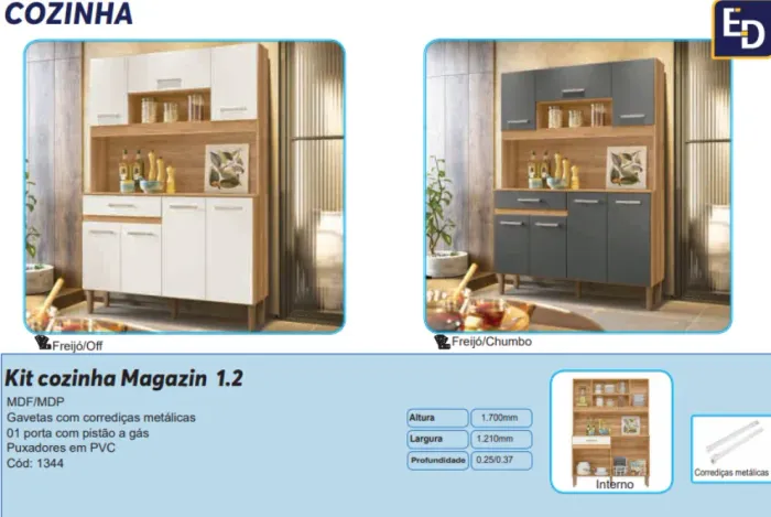 Kit cozinha MAgazin de 1.20mt 