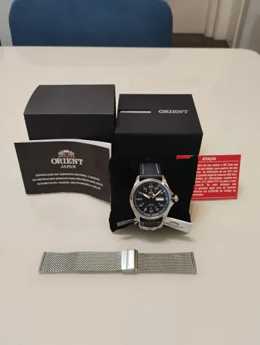 Relógio Orient Automático YN6SS009 Safira 41mm
