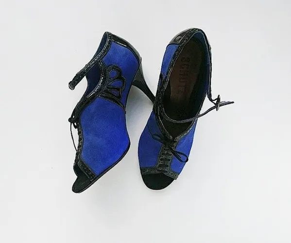 Sapato Peep Toe bicolor da Schutz