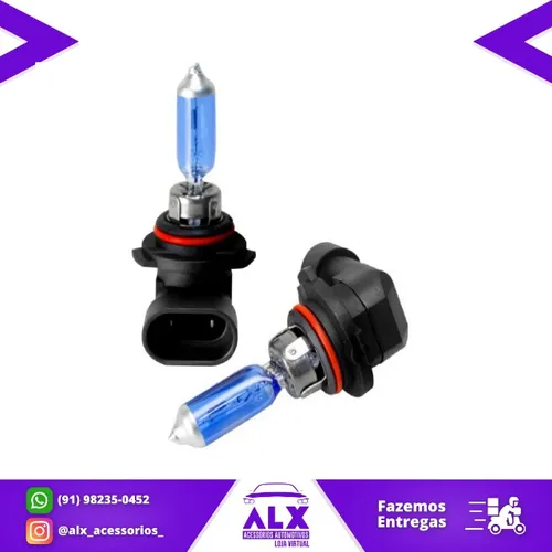 Lâmpada HB4 Super Branca 8500k/2 12v 50w Efeito Xenon Tiger