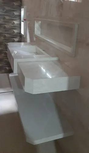 Bancada,pia,lavatorio,nicho em porcelanato