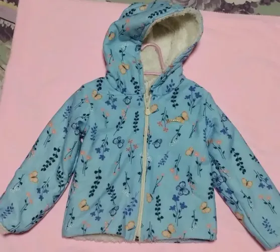 Jaqueta infantil Marlan Borboleta Azul (nova)