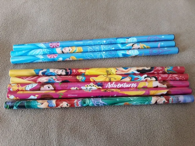 Coleção lápis princesas Disney