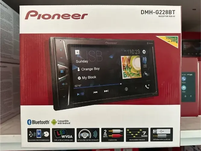 Multimidia Pioneer 2 din DMH G225bt Bluetooth USB Novo Lacrado 1 ano de garantia