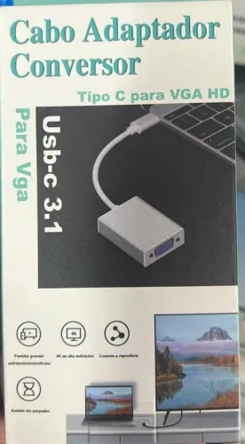Adaptador USB C para VGA Fêmea