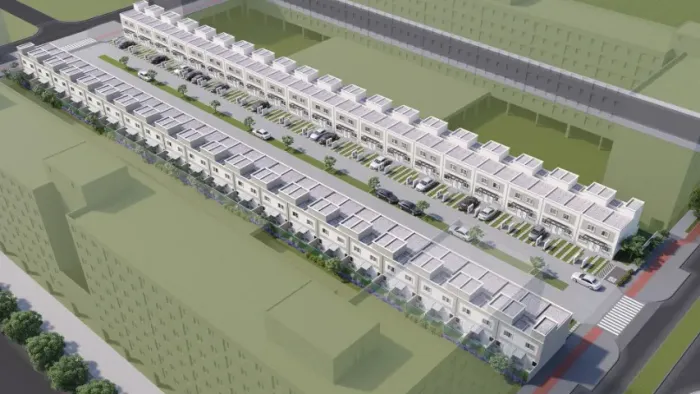 Rob - Casas duplex financiadas em condomínio no Recanto das Emas 