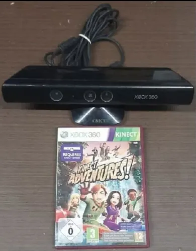 Sensor Kinect Xbox 360 com Jogo Kinect Adventures