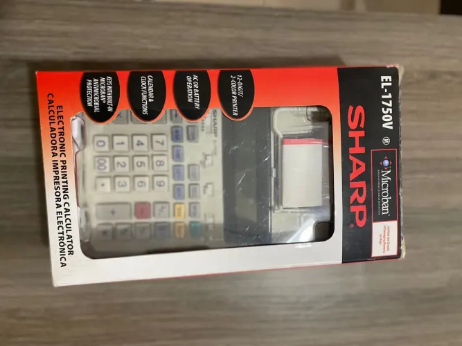 Calculadora de impressão de 12 dígitos EL-1750v