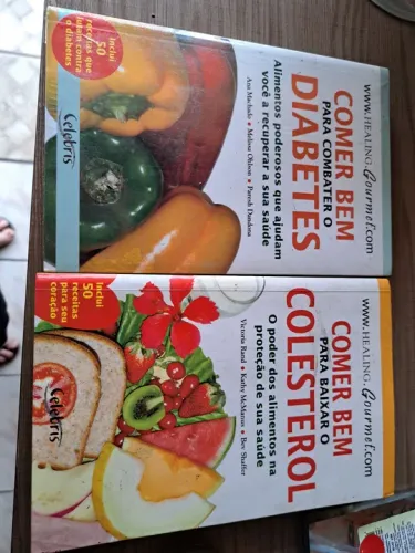 Livros de receitas para combater diabetes e colesterol - Celebris
