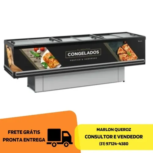 Ilha de Congelados Gelopar 2,90 Metros