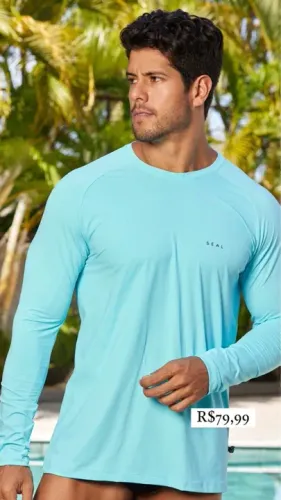 Camiseta Proteção Uv Masculina 