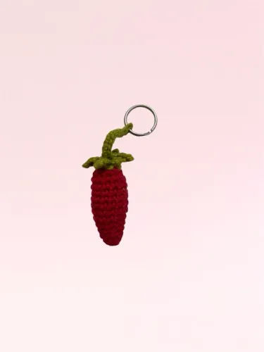 Chaveiro Pimenta Crochê
