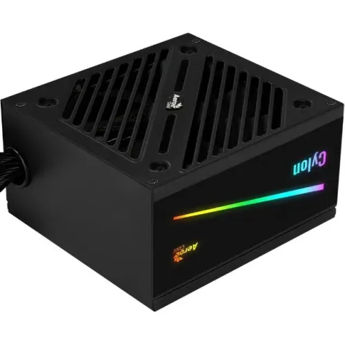 Fonte ATX 600W Real PFC Ativo 80 Plus Bronze Aerocool Cylon Led RGB - WZetta
