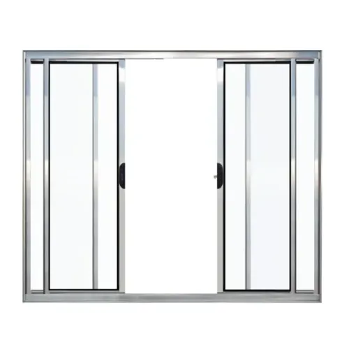 Janela 4 folhas 1,00x1,20 sem grade no alumínio brilhante 