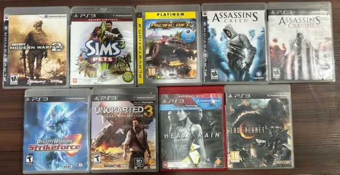 Lote de 9 Jogos PS3 - Diversos Gêneros