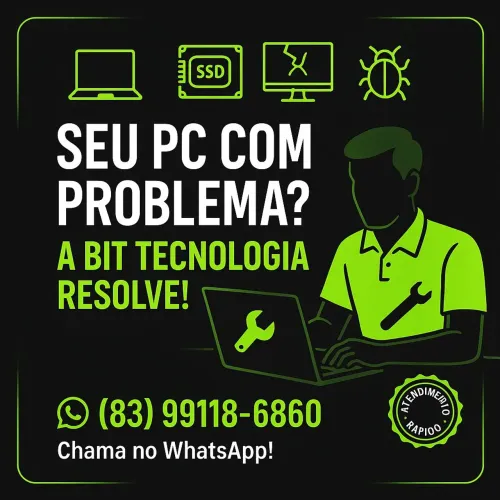 Formatação, SSD, Troca de Tela e Manutenção de Notebook em João Pessoa
