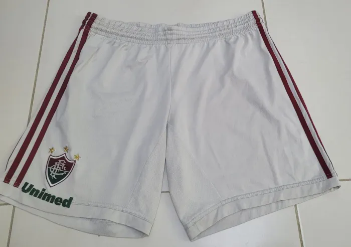 Short calção Original Fluminense Adidas Unimed branco tam. G