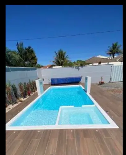 Piscina GRANDE 9 metros instalada com aquecedor solar 
