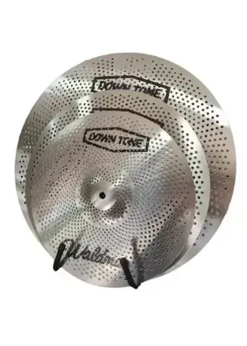 Kit de Pratos Waldman Down Tone DT-141620 Hihat, Crash, Ride 14, 16, 18