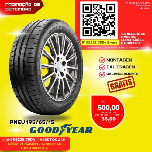Pneus 15 Cobalt , Spin , Virtus 195/65 R15 Goodyear ( 195/65/15 ) 