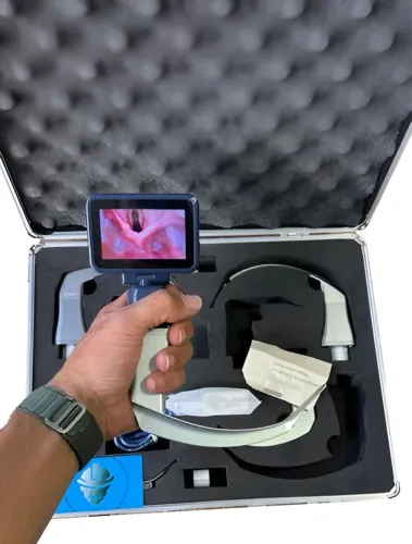 Videolaringoscopio + 5 lâminas reutilizáveis