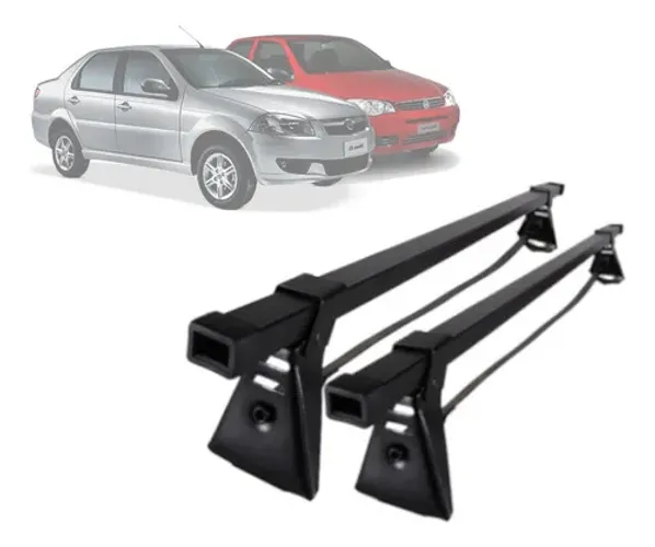 Rack De Teto Bagageiro Aço Fiat Siena E Palio 1996 A 2012
