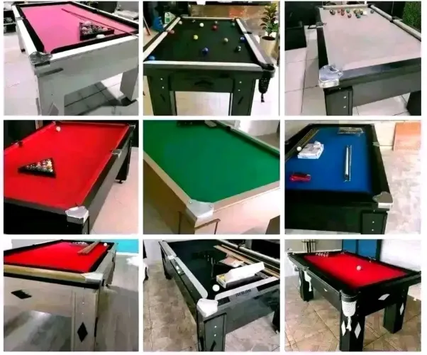 Mesas de Sinuca em Diversas Cores