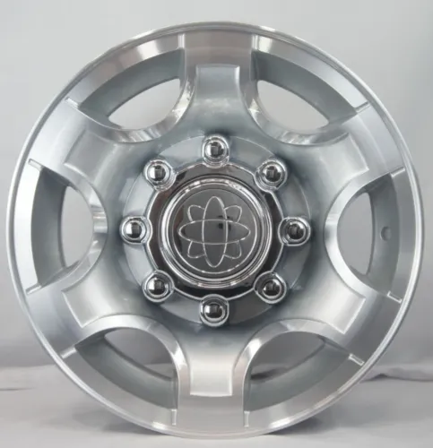 Rodas de Liga Leve aro 16 Diamantada dom Prata Ford F250 Novas 8 furos