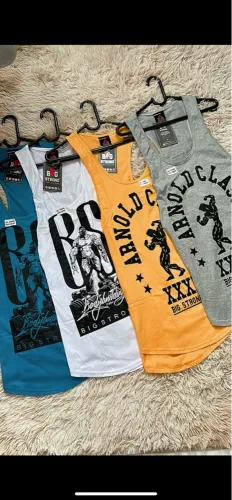 04 Camisas Regatas Masculinas - Arnold Classic - Big Strong