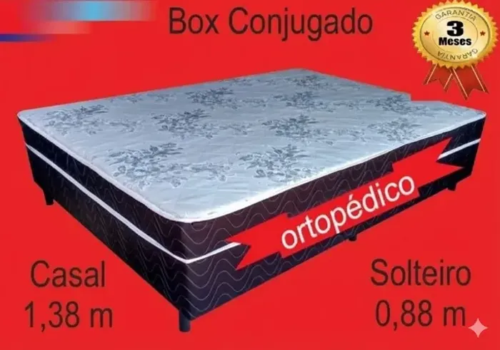 cama casal 138x188 - novas - vermelha - entrega gratis 