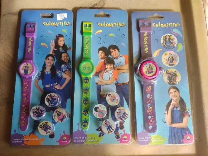 3 Relógios Chiquititas Antigos Lacrados (SEM GARANTIA)