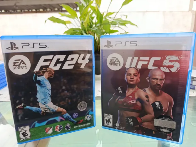 Combo FC24 Versão Americana PS5 + UFC5 PS5